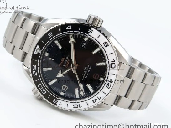 1224 Planet Ocean 600M ‘Tai Chi’ GMT 43.5mm VSF 1:1 Best Edition Black White Ceramic Bezel and Dial on SS Bracelet A8906 Super Clone Durable 7732